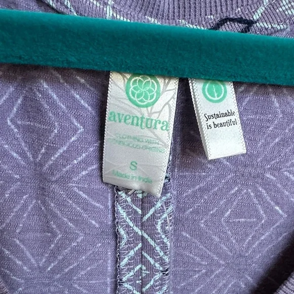 Aventura Lavender Geometric Midi Dress Size S - Picture 2 of 8